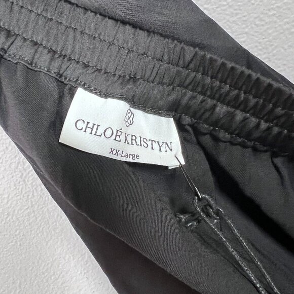 Chloe Kristyn Black Satin Traci Skirt Size XXL - Picture 7 of 8